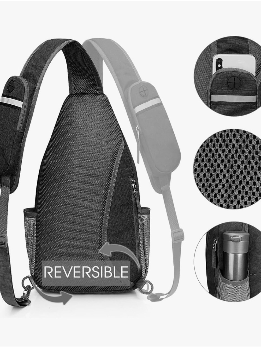 NWT G4FREE RFID Travel Sling Daypack - Picture 9 of 12